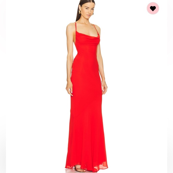 Chloe Gown in Fiery red - Picture 6 of 6